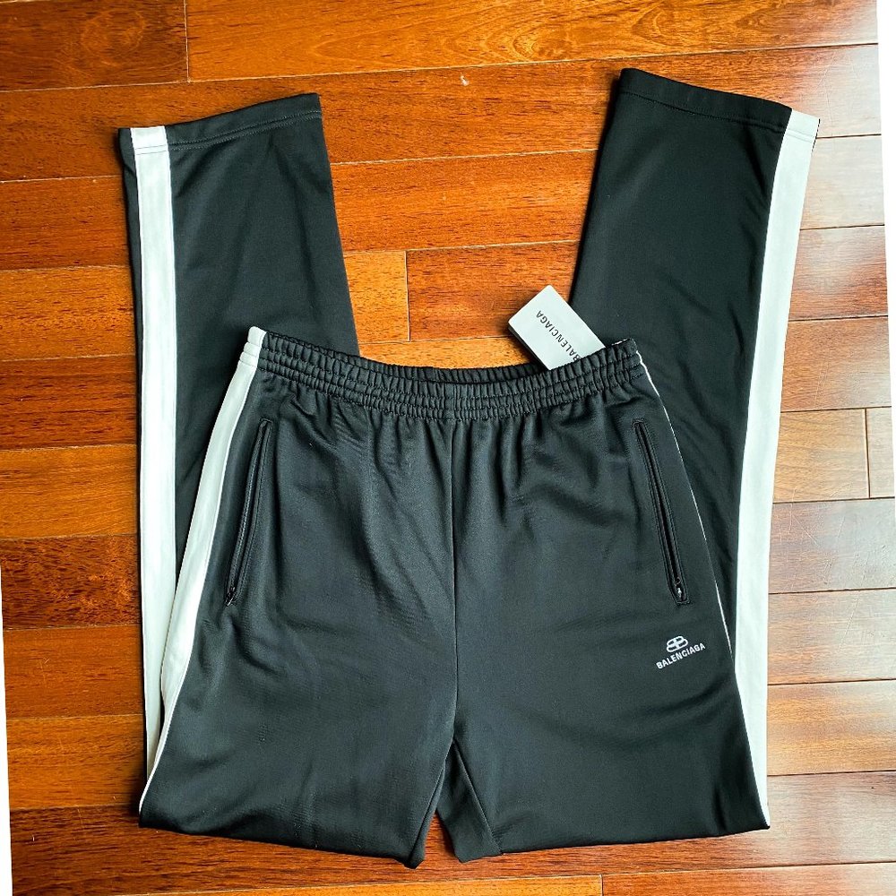 Balenciaga Tracksuit Black and White Pants